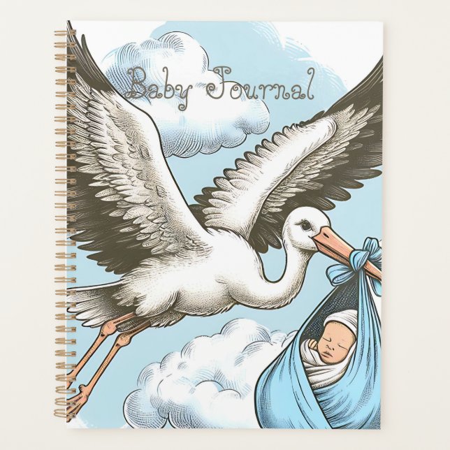 Baby Journal Spiral Photo Notebook Planner (Front)