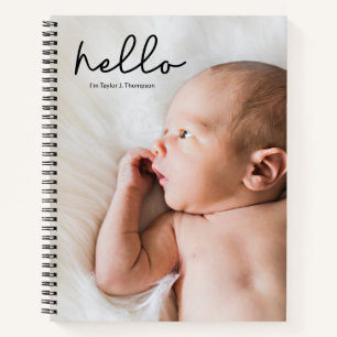 Baby Journal with Photo and name Personalized