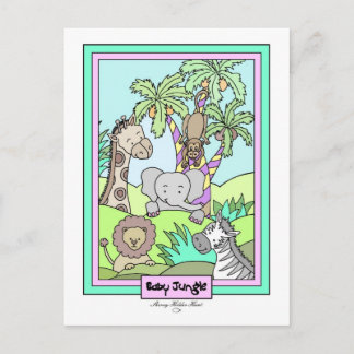 Baby Jungle 25-Baby Shower Invitation - Customized