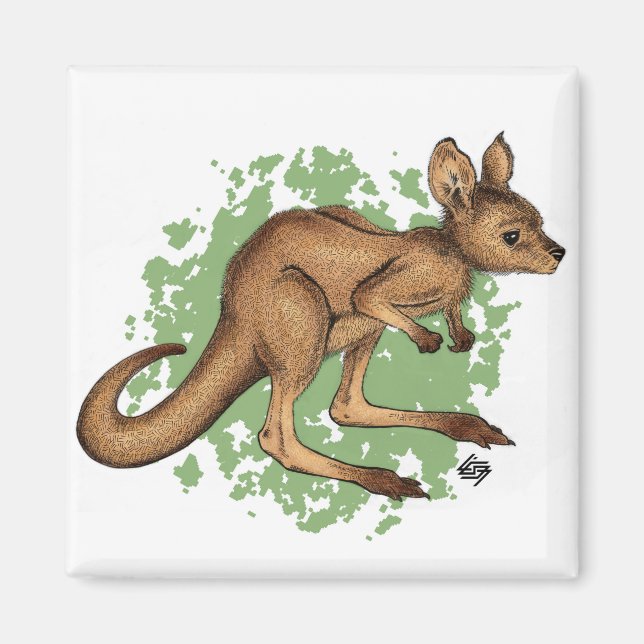 Baby Kangaroo Magnet (Front)