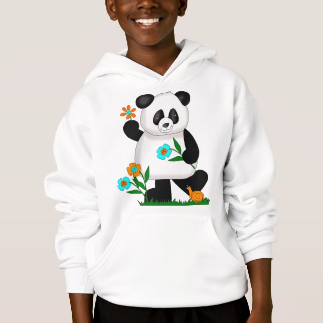 Baby Kids Panda With Flowers 2 (Front)