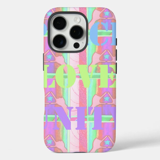 Baby Kids  Peace Love Unity Hakuna Matata design.p Case-Mate iPhone Case (Back)