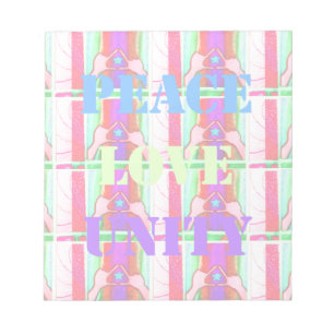 Baby Kids  Peace Love Unity Hakuna Matata design.p Notepad