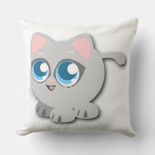 BABY KITTY THROW PILLOW