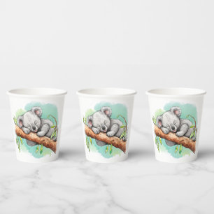 Baby Koala Baby Schouwer Paper Cups
