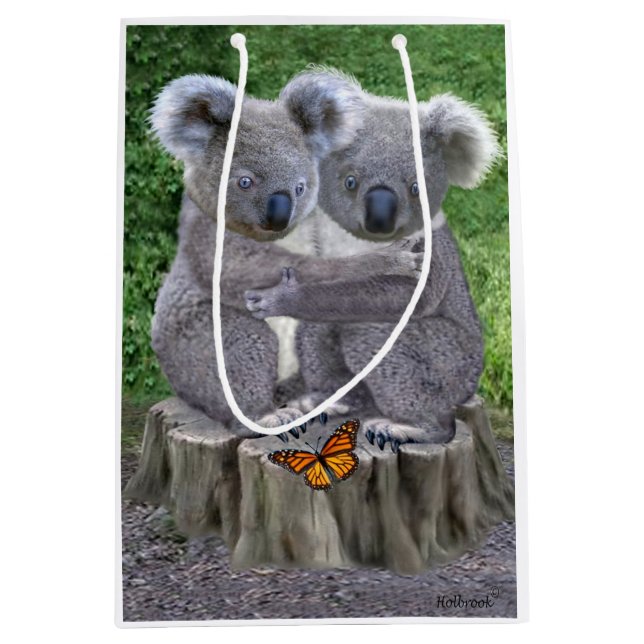 Baby Koala Bear Huggies Medium Gift Bag (Front)