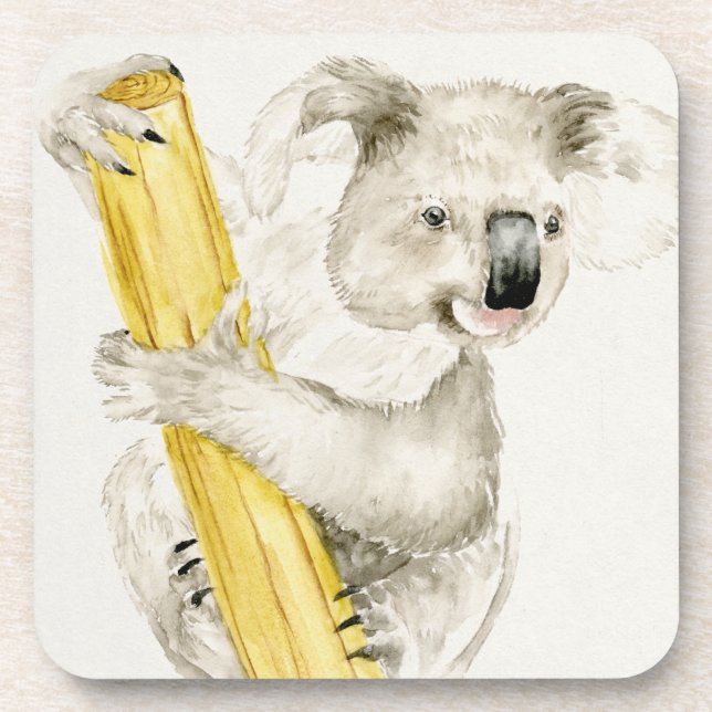 Baby Koala | Cute & Furry Coaster (Front)