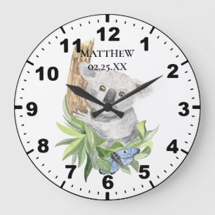 Baby Koala for Boy's Room Large Clock