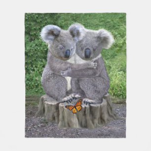 BABY KOALA HUGGIES FLEECE BLANKET