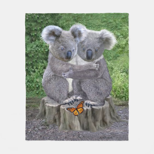 BABY KOALA HUGGIES FLEECE BLANKET (Front)