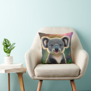 Baby Koala Throw Pillow
