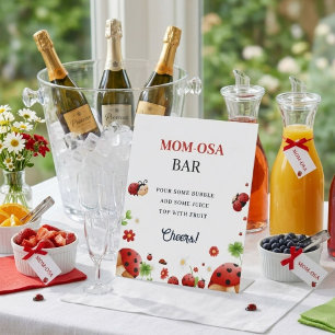Baby  lady bug Girl  baby shower Favour sign