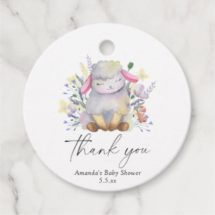 Baby Lamb - Thank you Favour Tags