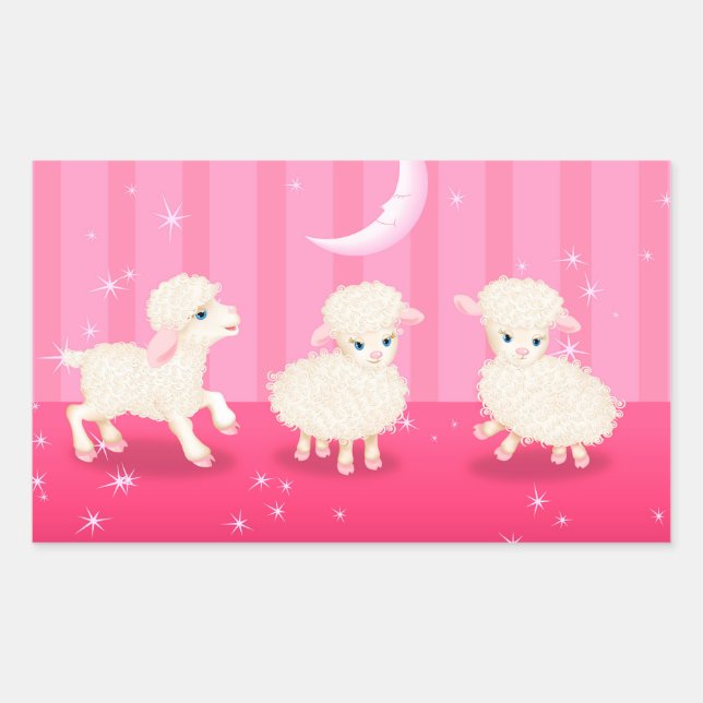 Baby Lambs Sticker (Front)