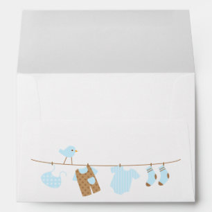 Baby Laundry Baby Shower Envelopes