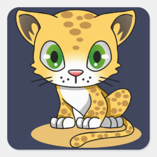 Baby leopard stickers