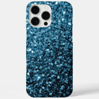 Baby light blue faux glitter sparkles