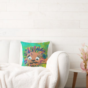 Baby Lion "Art by Kids" Throw Pillow