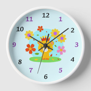 Baby lion clock