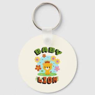 Baby lion keychain