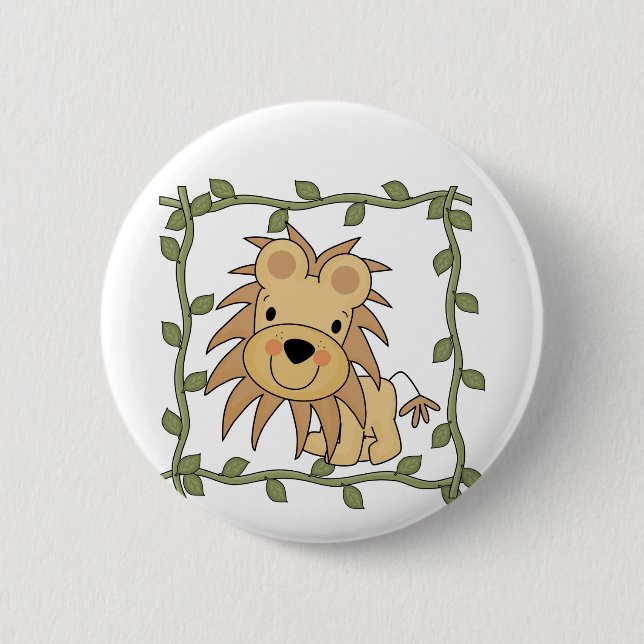 Baby Lion T-shirts and Gifts 2 Inch Round Button (Front)