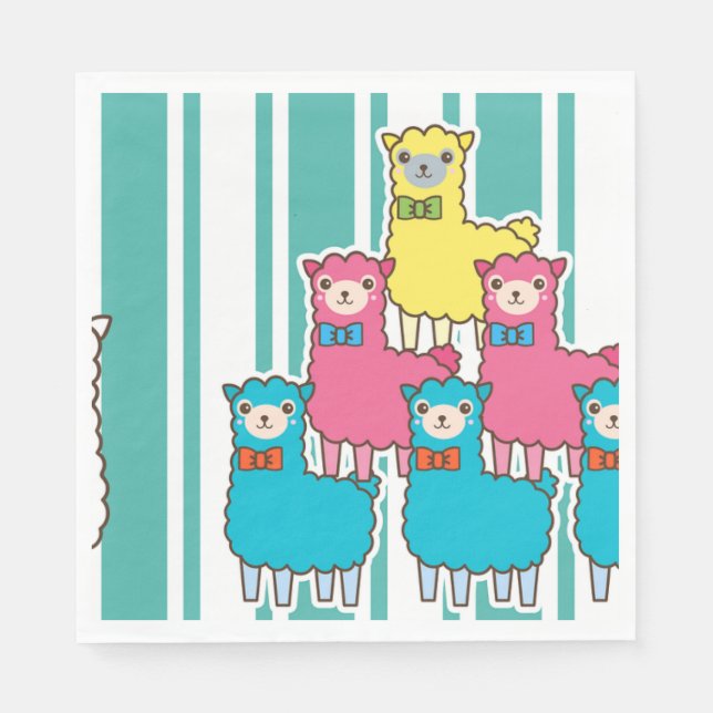 Baby Llama Napkin (Front)