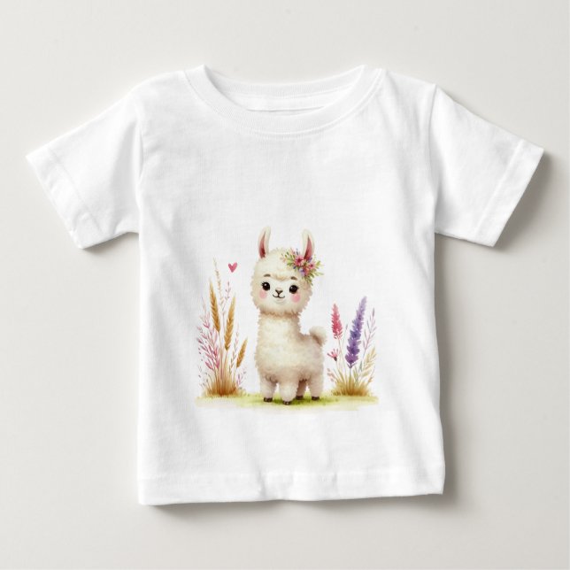 Baby Llama  T-Shirt (Front)