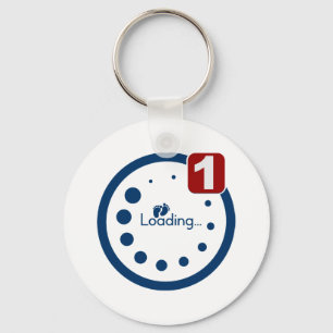 Baby Loading Plus Notification Keychain
