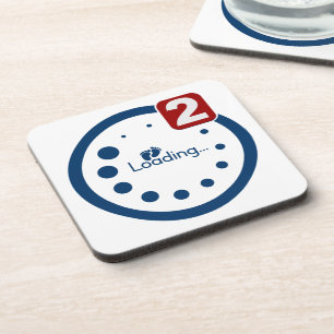 Baby Loading , Twin Notification Coaster