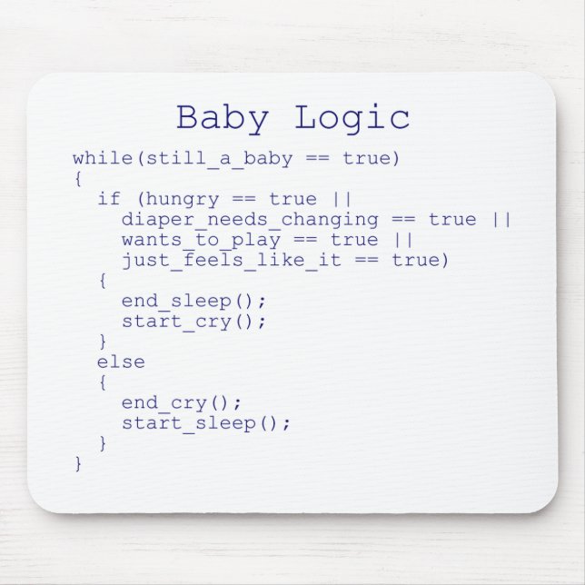 Baby Logic Mouse Pad (Front)