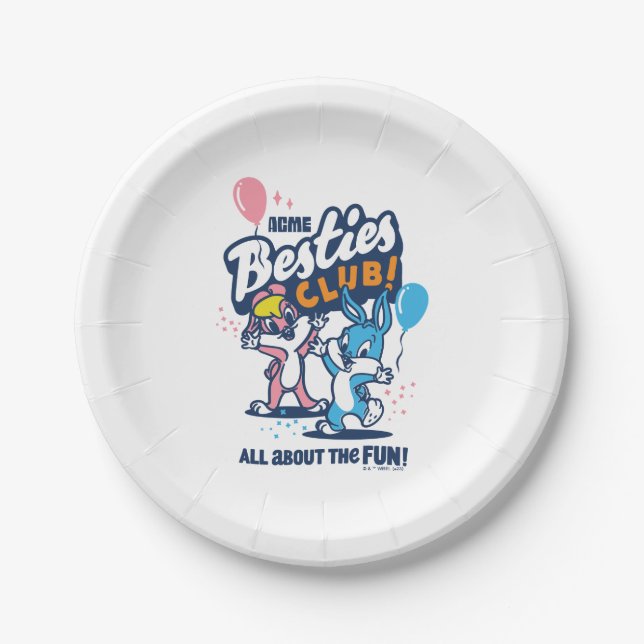 Baby Lola and BUGS BUNNY™ - Besties Club! Paper Plate (Front)