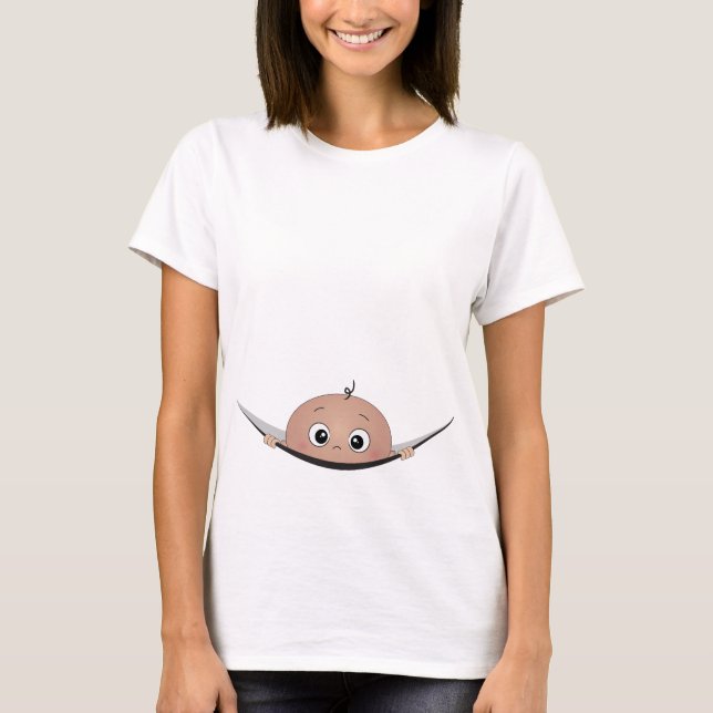 Baby looking out T-Shirt (Front)