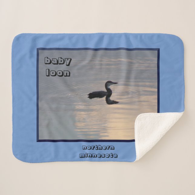 Baby Loon Sherpa Blanket (Front (Horizontal))