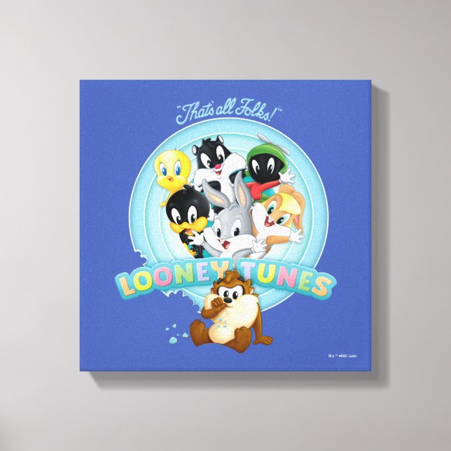 Baby Looney Tunes Logo | That's All Folks Canvas Print (Front)