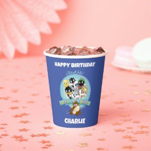 Baby LOONEY TUNES™ Logo That's All Folks Paper Cups