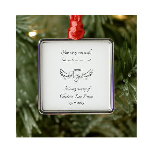 Baby Loss Angel Wings Halo Memorial Decoration