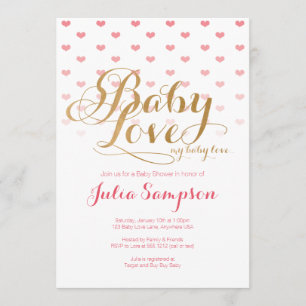 Baby Love Baby Shower Invitation