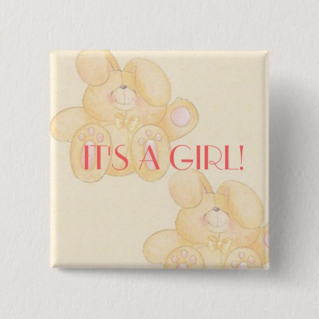 BABY LOVE COLLECTION 2 INCH SQUARE BUTTON (Front)