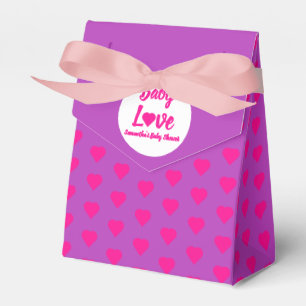 Baby Love Heart Baby Shower Favor Box