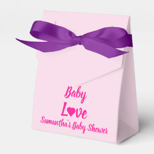 Baby Love Heart Baby Shower Favor Box