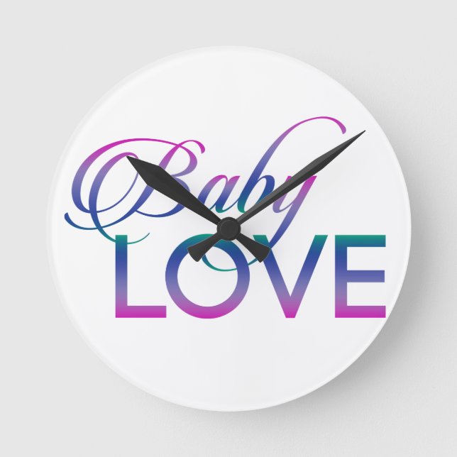 Baby Love Round Clock (Front)