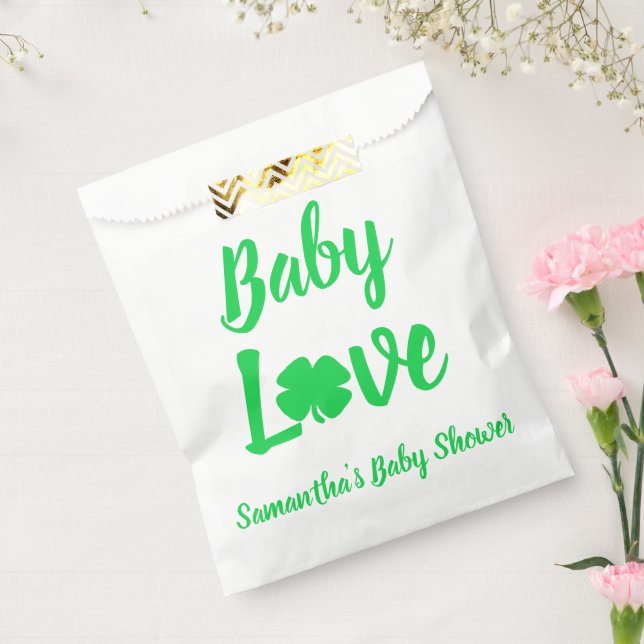 Baby Love Shamrock Baby Shower Favour Bag (Sealed)