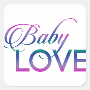 Baby Love Square Sticker