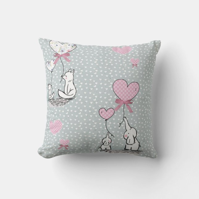 Baby love throw pillow (Front)