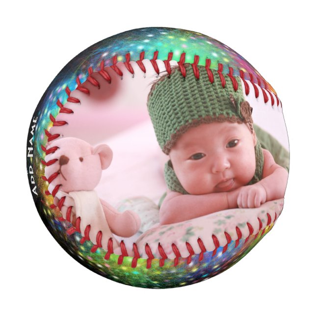 Baby Loves Baseball too Dad - Fathers Day Photo (Front Left)