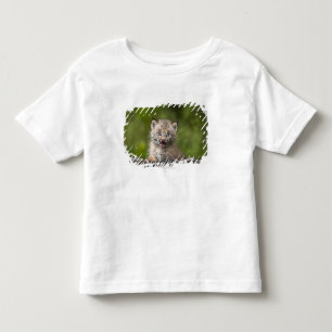 Baby Lynx Looking Over A Fallen Tree Toddler T-shirt
