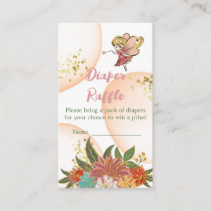 Baby Magical Fairies Woodland Diaper Raffle Game Enclosure Card