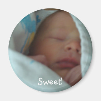 Baby magnets New Babies in Blanket Personalized