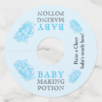 Baby Making Potion Blue Baby Shower Toast