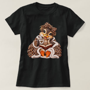 baby mallard duck Cozy Duck Autumn Coffee Reading T-Shirt